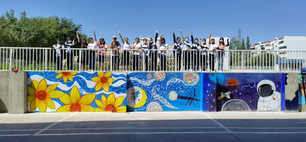 6月23日，校区艺修社参与克拉玛依市大中小学联合美育项目